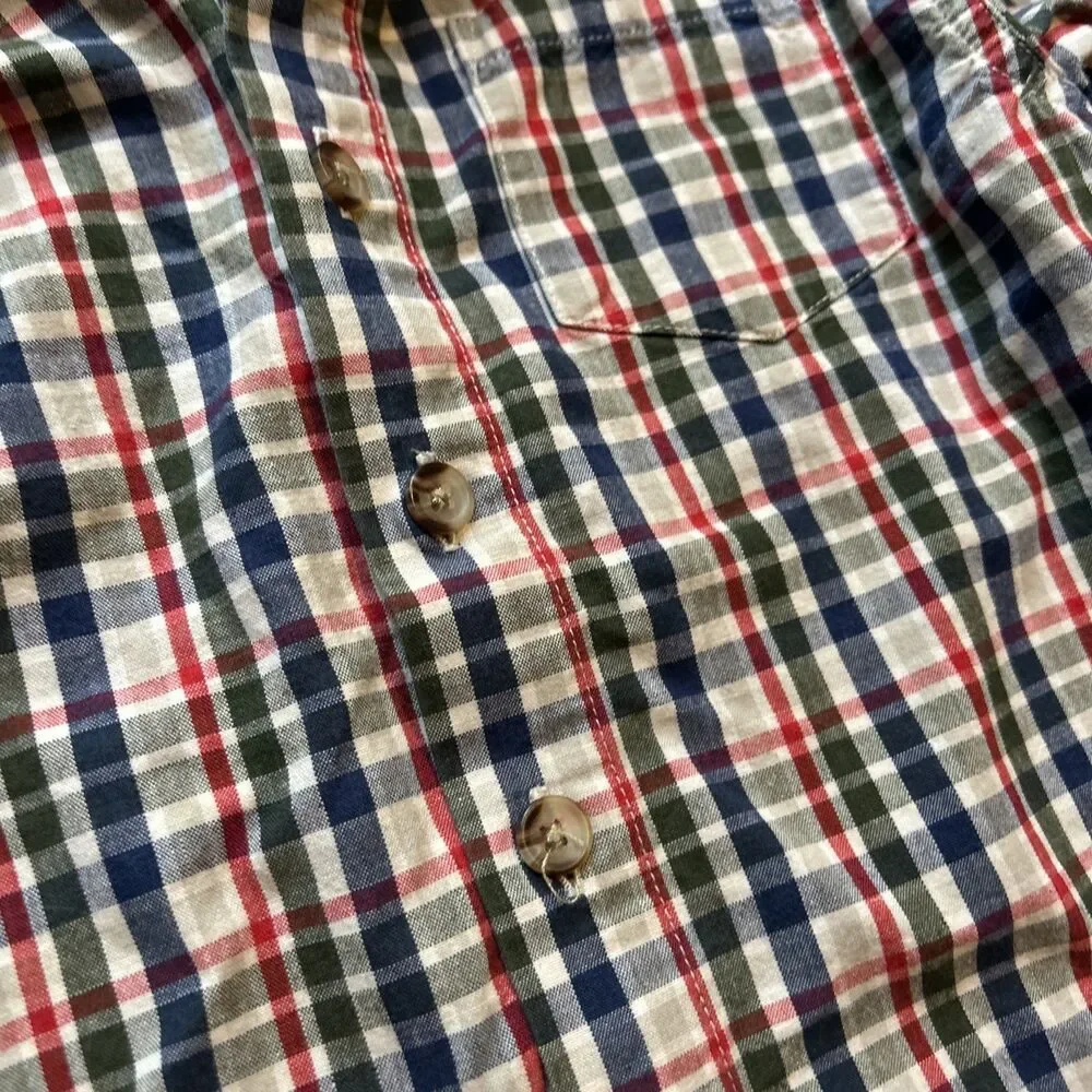 Vintage Rainbow Tag Gymboree Kids Plaid Long Sleeve Button Down Shirt 3T
